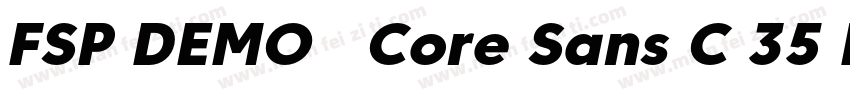 FSP DEMO   Core Sans C 35 Light字体转换